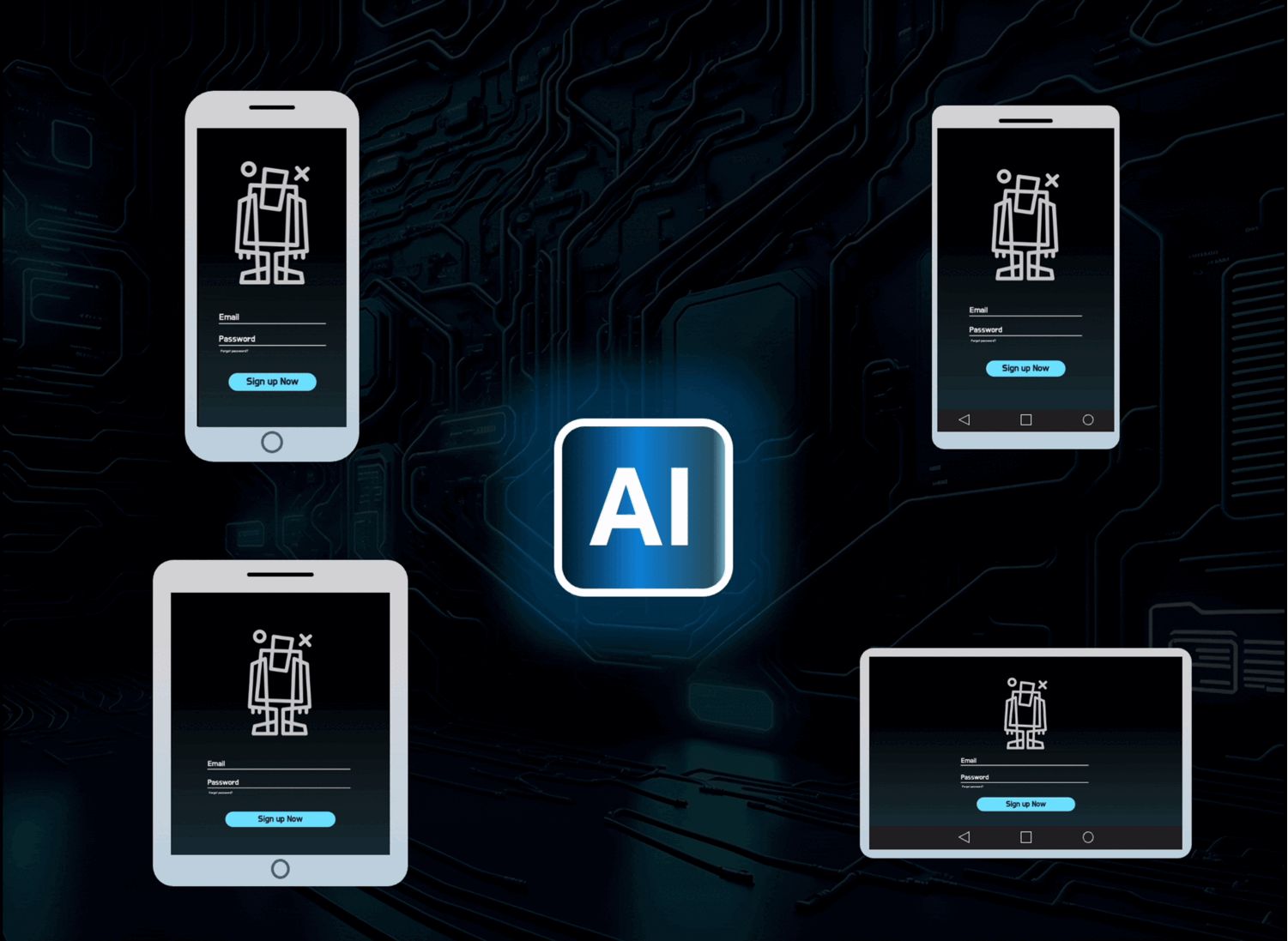 With AI app test automation, a single test scenario adapts to various screen sizes—phones, tablets, and OS versions—automatically.
